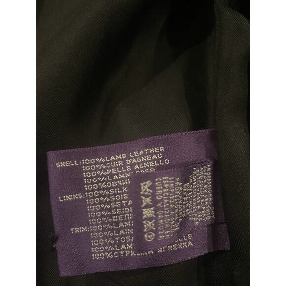 Ralph Lauren Collection Leather Trench Coat Lambskin Shearling Fur Runway Long 8 - Picture 12 of 16